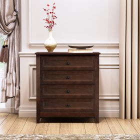 Solid Wood spray-painted drawer dresser bar,buffet tableware cabinet lockers buffet server console table lockers, retro round handle