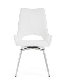 JACK SWIVEL WHITE DINING CHAIR (KIT OF 2)