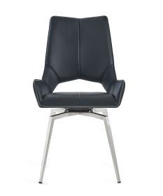 JACK SWIVEL BLACK DINING CHAIR (KIT OF 2)