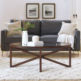 Modern simple glass coffee table