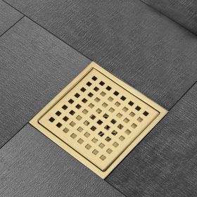 6 Inch Square Shower Floor Drain (Color: as Pic)